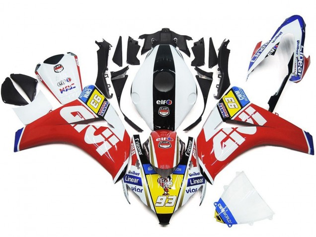 93 Number White and Red 08-11 CBR1000RR Motorcycle Fairing