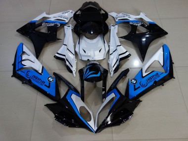 Alien Blue and White 09-14 S1000RR Motorcycle Fairing