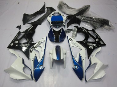 Alien Blue and White 09-14 S1000RR Motorcycle Fairing