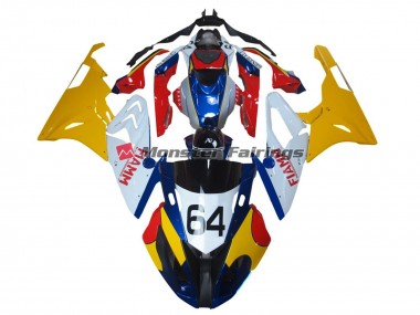 Alien Blue and White 09-14 S1000RR Motorcycle Fairing