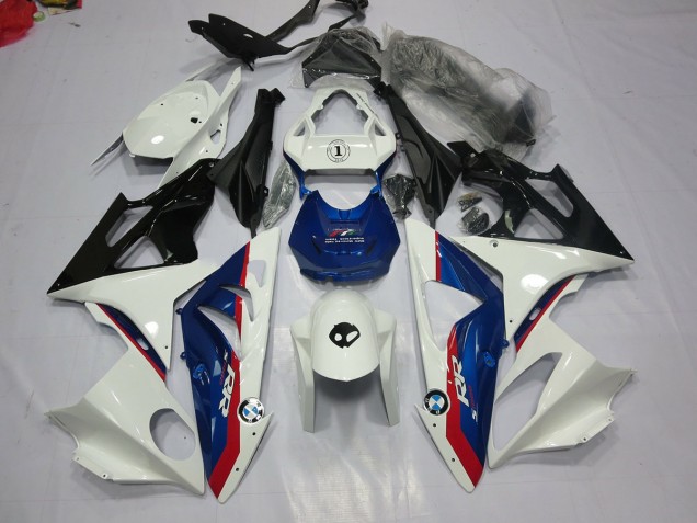 Alien Blue and White 09-14 S1000RR Motorcycle Fairing