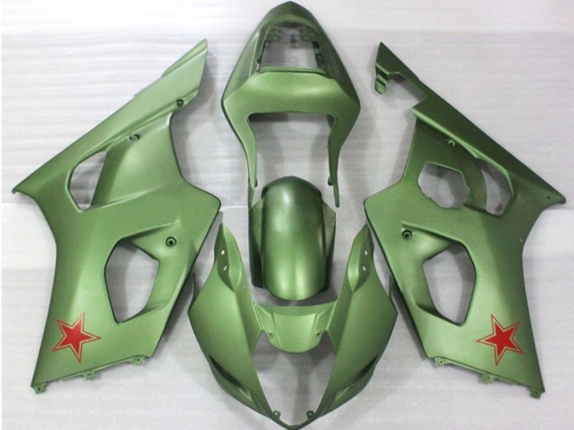 Army Green 03-04 GSXR 1000 Motorcycle Fairing