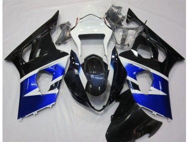 Black Blue and White 03-04 GSXR 1000 Motorcycle Fairing