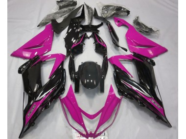 Black and Pink 13-18 ZX6R Motorcycle Fairing