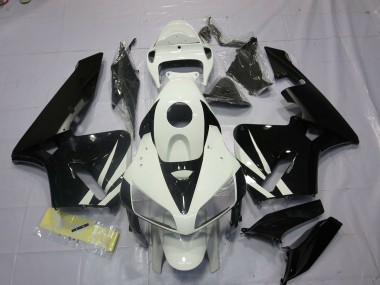 Black and White 05-06 CBR600RR Motorcycle Fairing