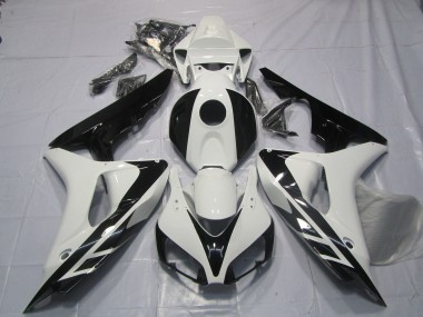 Black and White OEM Style No Decals 06-07 CBR1000RR Motorcycle Fairing