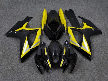 Black and Yellow OEM Style 06-07 GSXR 600-750 Motorcycle Fairing