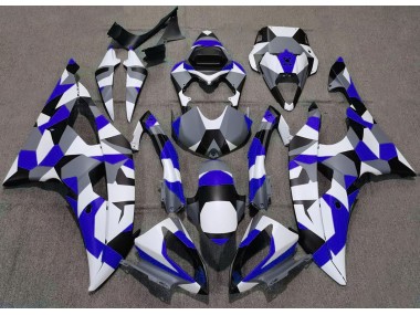 Blue Camo Plain 08-16 R6 Motorcycle Fairing