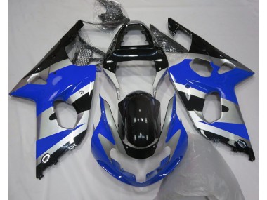 Blue Silver OEM Style 00-02 GSXR 1000 Motorcycle Fairing