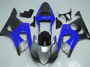 Blue Silver and Black 03-04 GSXR 1000 Motorcycle Fairing