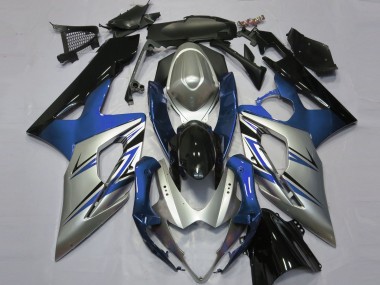 Blue Silver and Black 05-06 GSXR 1000 Motorcycle Fairing