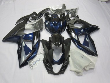 Blue Silver and Black 09-16 GSXR 1000 Motorcycle Fairing