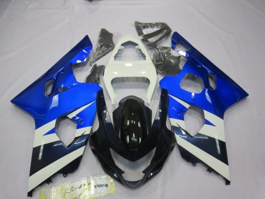 Blue White 04-05 GSXR 600-750 Motorcycle Fairing