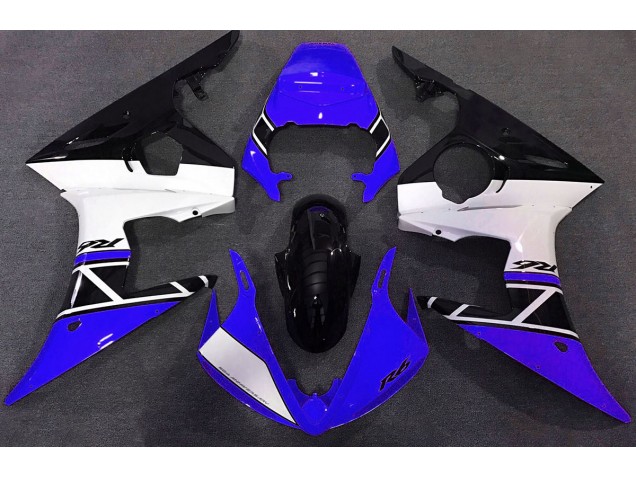 Blue White and Black 03-04 R6 Motorcycle Fairing