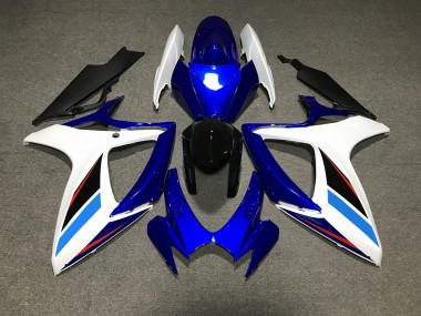 Blue White and Black 06-07 GSXR 600-750 Motorcycle Fairing