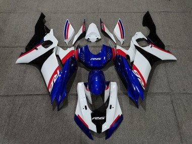 Blue White and Red 17-21 R6 Motorcycle Fairing