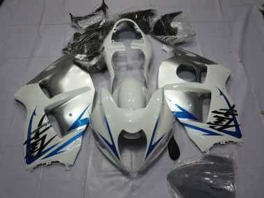 Blue White and Silver 97-07 GSXR 1300 Hayabusa Motorcycle Fairing