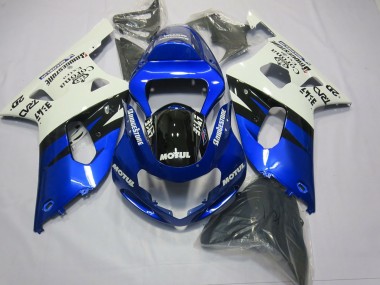 Blue and Black 01-03 GSXR 600-750 Motorcycle Fairing