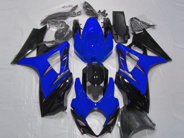 Blue and Black 07-08 GSXR 1000 Motorcycle Fairing