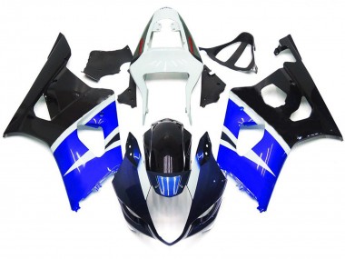 Blue and Gloss Black Custom Style 03-04 GSXR 1000 Motorcycle Fairing