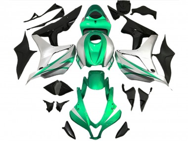 Bright Green and Silver OEM Style 07-08 CBR600RR Motorcycle Fairing