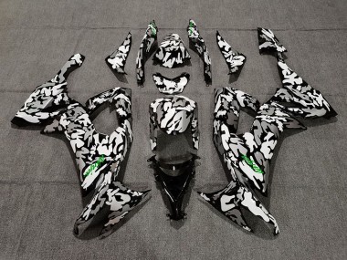 Camo and Green Logo 08-10 ZX10R Motorcycle Fairing