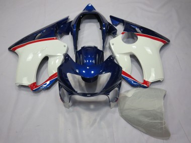 Deep Blue White and Red 99-00 CBR600 F4 Motorcycle Fairing