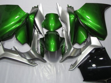 Deep Green and Silver 10-13 VFR1200 Motorcycle Fairing