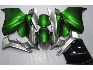 Deep Green and Silver 10-13 VFR1200 Motorcycle Fairing