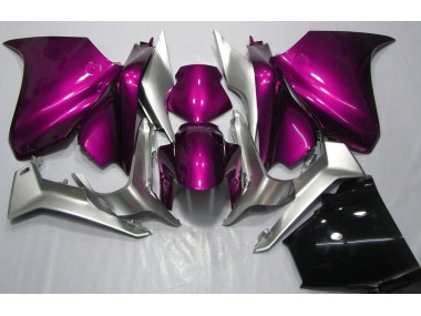 Deep Pink and Silver 10-13 VFR1200 Motorcycle Fairing