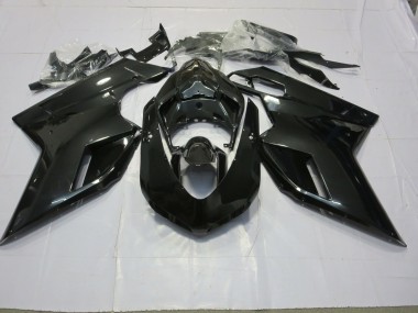 Gloss Black 07-14 Ducati 848 1098 1198 Motorcycle Fairing