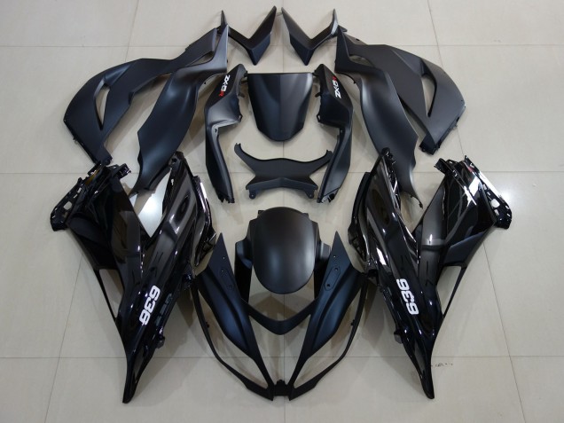 Gloss Black 636 Logo 07-08 ZX6R Motorcycle Fairing