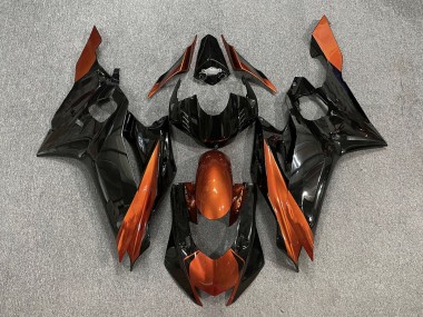 Gloss Black & Burnt Orange 17-21 R6 Motorcycle Fairing