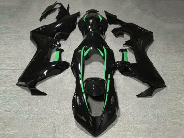 Gloss Black & Forest Green Lining 17-23 CBR1000RR Motorcycle Fairing