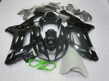 Gloss Black Green 07-08 ZX6R Motorcycle Fairing