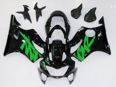 Gloss Black & Green 99-00 CBR600 F4 Motorcycle Fairing