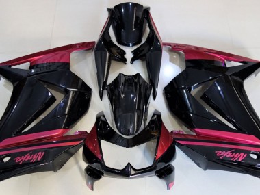 Gloss Black & Red 08-12 Ninja 250 Motorcycle Fairing