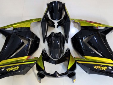 Gloss Black & Yellow 08-12 Ninja 250 Motorcycle Fairing