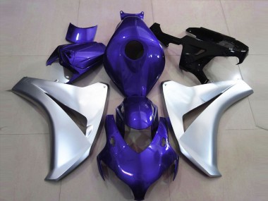 Gloss Blue and Silver 08-11 CBR1000RR Motorcycle Fairing