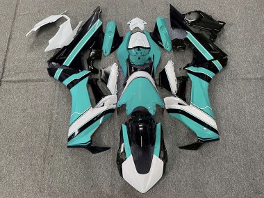 Gloss Cyan White and Black 17-23 CBR1000RR Motorcycle Fairing