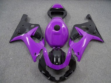 Gloss Purple and Black 01-03 GSXR 600-750 Motorcycle Fairing