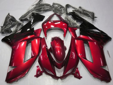 Gloss Red & Black 07-08 ZX6R Motorcycle Fairing