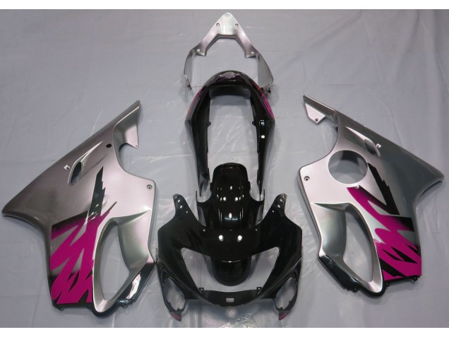 Gloss Silver & Pink 99-00 CBR600 F4 Motorcycle Fairing