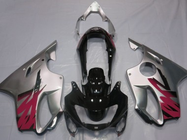 Gloss Silver & Red 99-00 CBR600 F4 Motorcycle Fairing