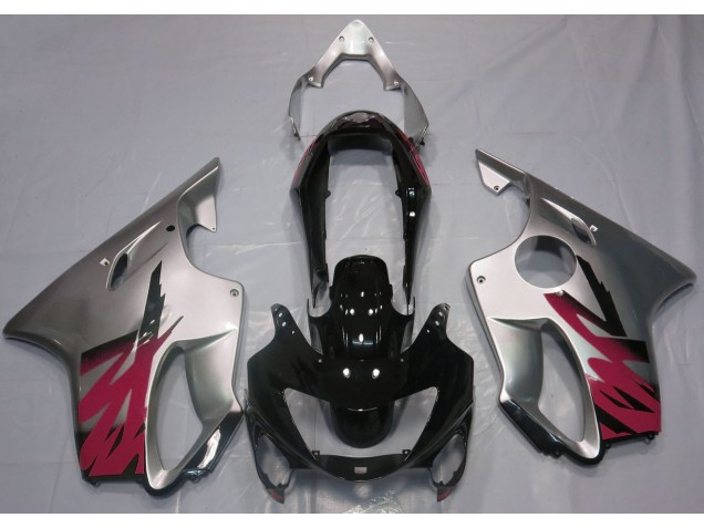 Gloss Silver & Red 99-00 CBR600 F4 Motorcycle Fairing