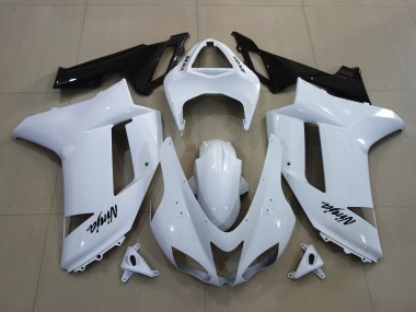 Gloss White 07-08 ZX6R Motorcycle Fairing