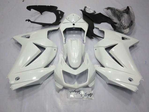 Gloss White 08-12 Ninja 250 Motorcycle Fairing