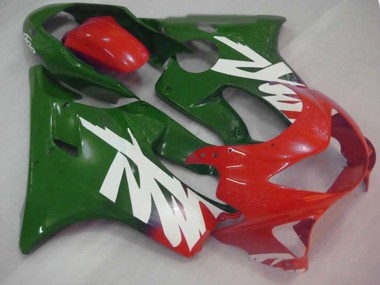 Green Red and White Decal 99-00 CBR600 F4 Motorcycle Fairing