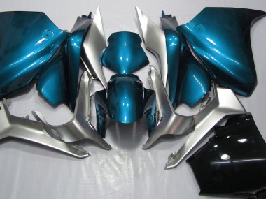 Light Blue and Silver 10-13 VFR1200 Motorcycle Fairing