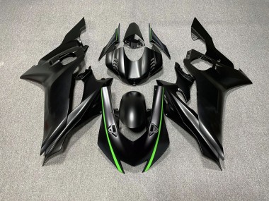 Matte Black & Green Accents 17-21 R6 Motorcycle Fairing